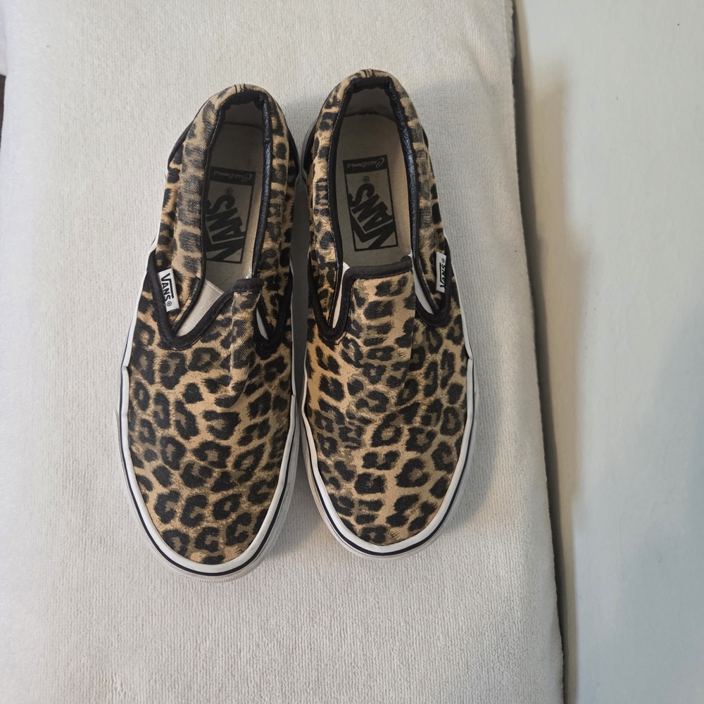 Vans Classic Leopard Print Slip-On Shoes